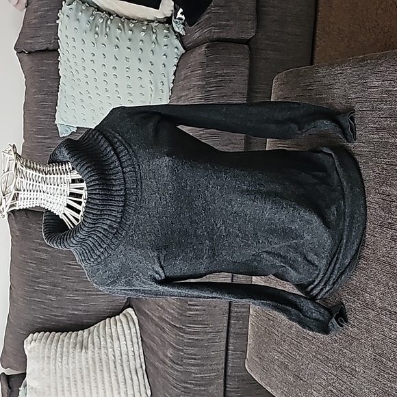 Athleta Merino Wool Gray Sweater Dress, Size Small - Picture 1 of 11